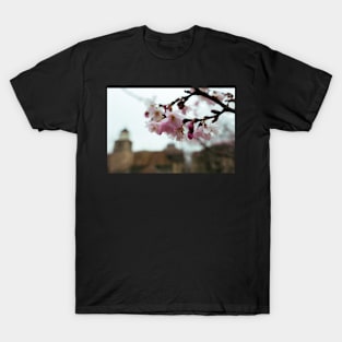 Flowers with blurry building T-Shirt